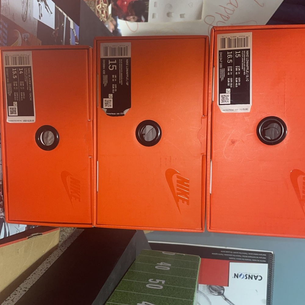 Nike Orange Shoe Boxes - Picture 2 of 4